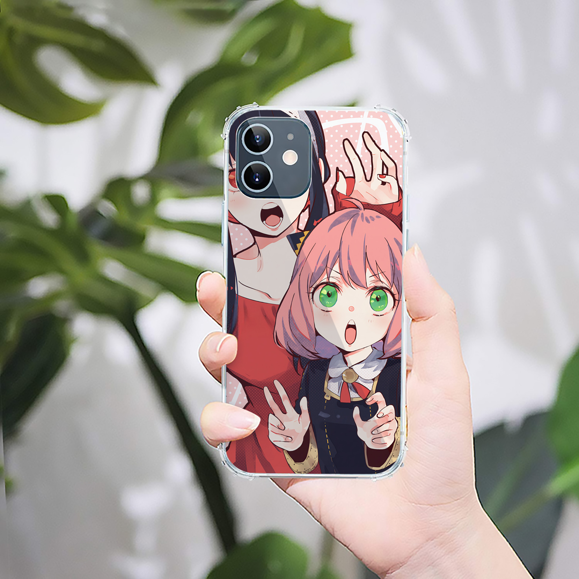 （画像用） SPY×FAMILY间谍家家酒 【iPhone 12シリーズ対応】透明スマホケース（クリアソフトケース）